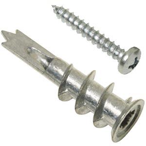 Dry Wall Metal Anchor w/Screw (100)