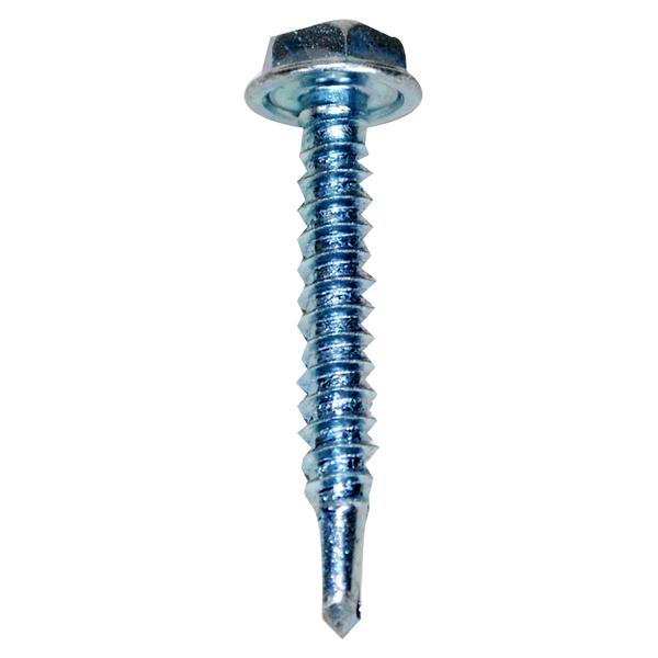 Self-Tapping Screws: 1/4 in Galvanized HD (100 pack)-0