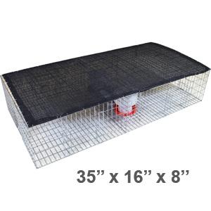 Pigeon Traps: Trap w/Shade, Water & Feeder-0