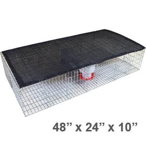 Pigeon Traps: Large Trap w/Shade, Water & Feeder-0