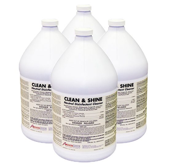 One Case of Four Gallons · Clean & Shine Neutral Disinfectant · 5190-0