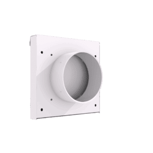 Dryer Wall Vent 4" Flush Mount - White