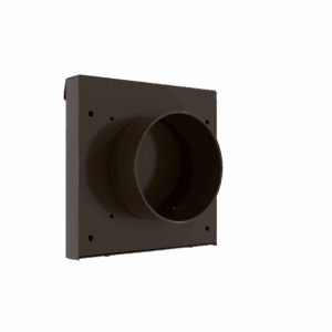 Dryer Wall Vent 4" Flush Mount - Brown