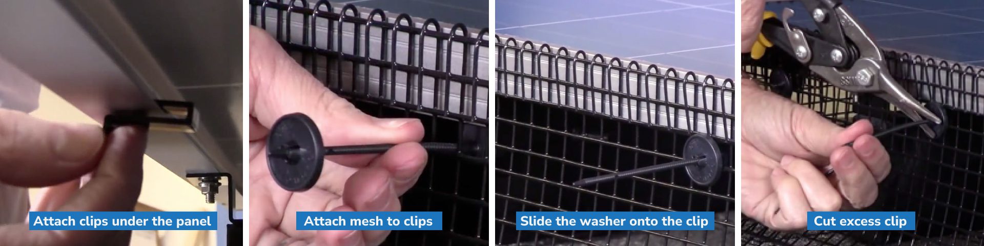 Instructions on How to Install Solar Panel Mesh